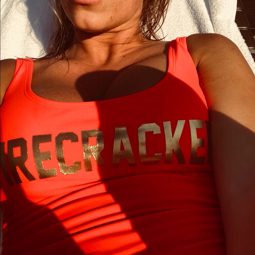 Target brand high waisted one price swimsuit size medium.